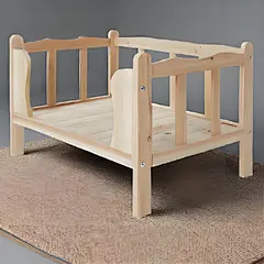 solid wood dog bed